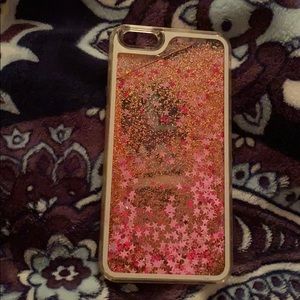 Pink Glitter Stars iPhone 6/6s PLUS Case